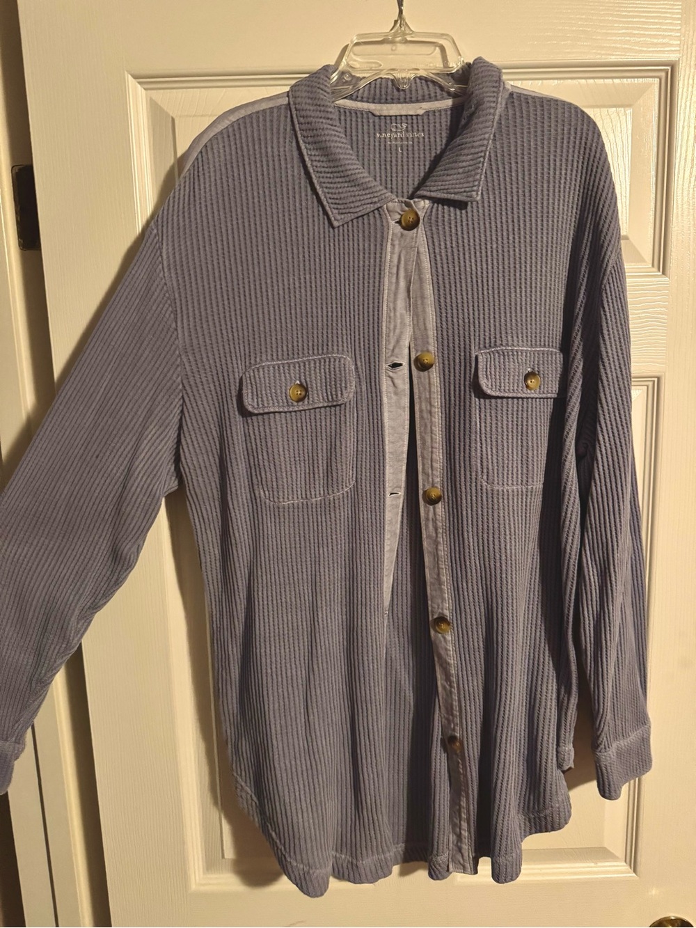 Vineyard Vines waffle knit outerwear button up